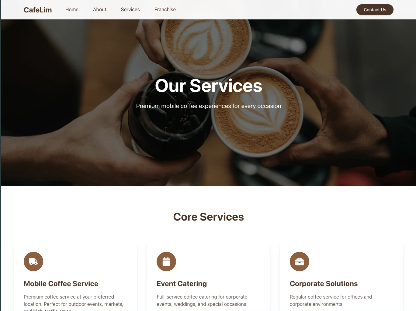 OnePixel Cafe Website — screenshot 4
