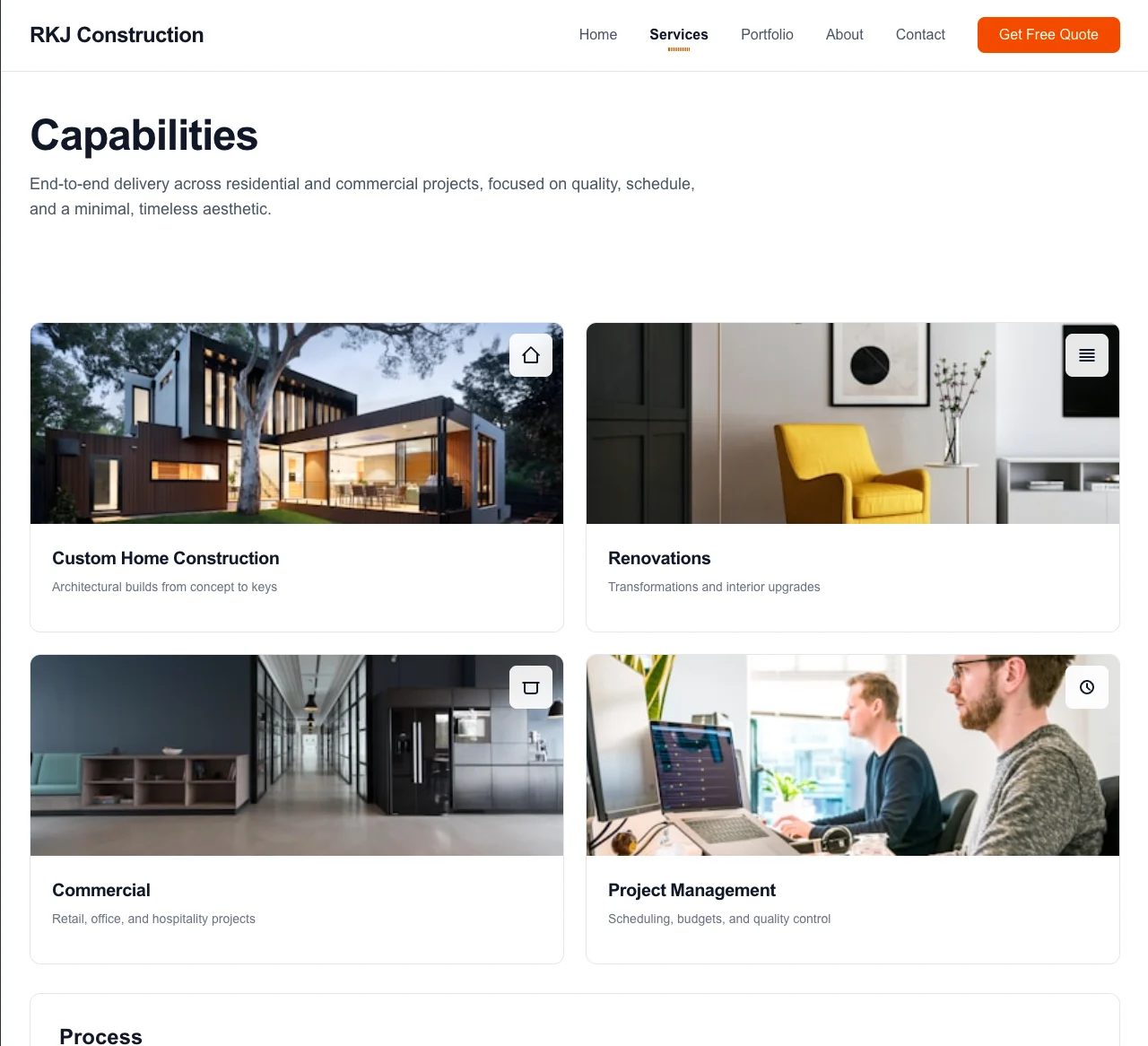 Construction Website — screenshot 3