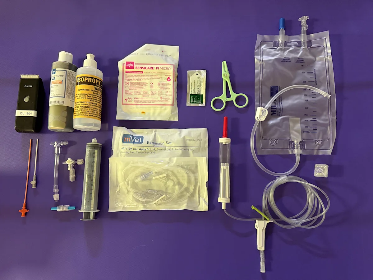 Supplies needed for autotransfusion