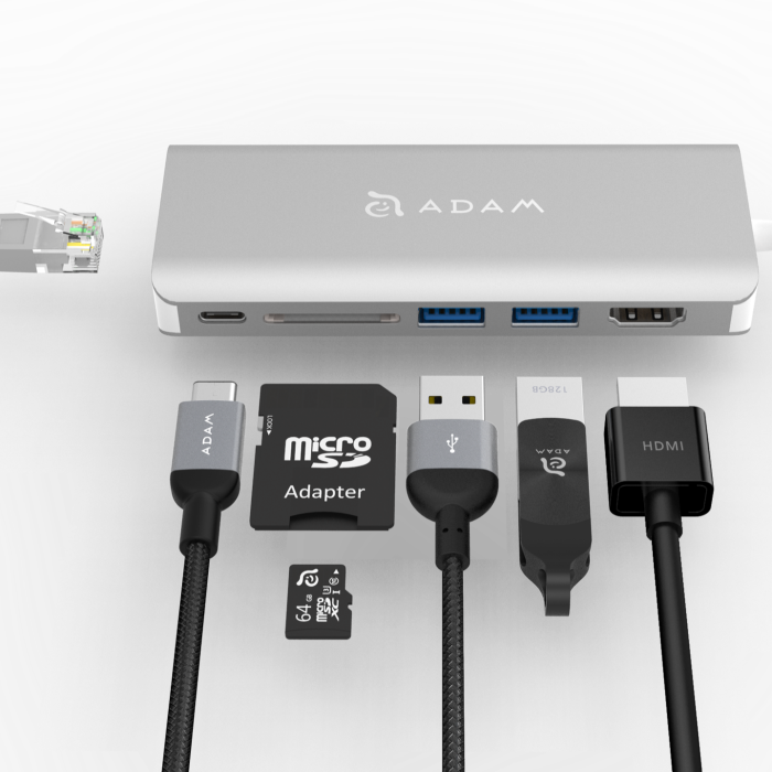 ADAM elements | USB Type-C 2ポートハブ/PD充電/HDMI変換アダプター/LANアダプター/リーダーライター CASA Hub A01