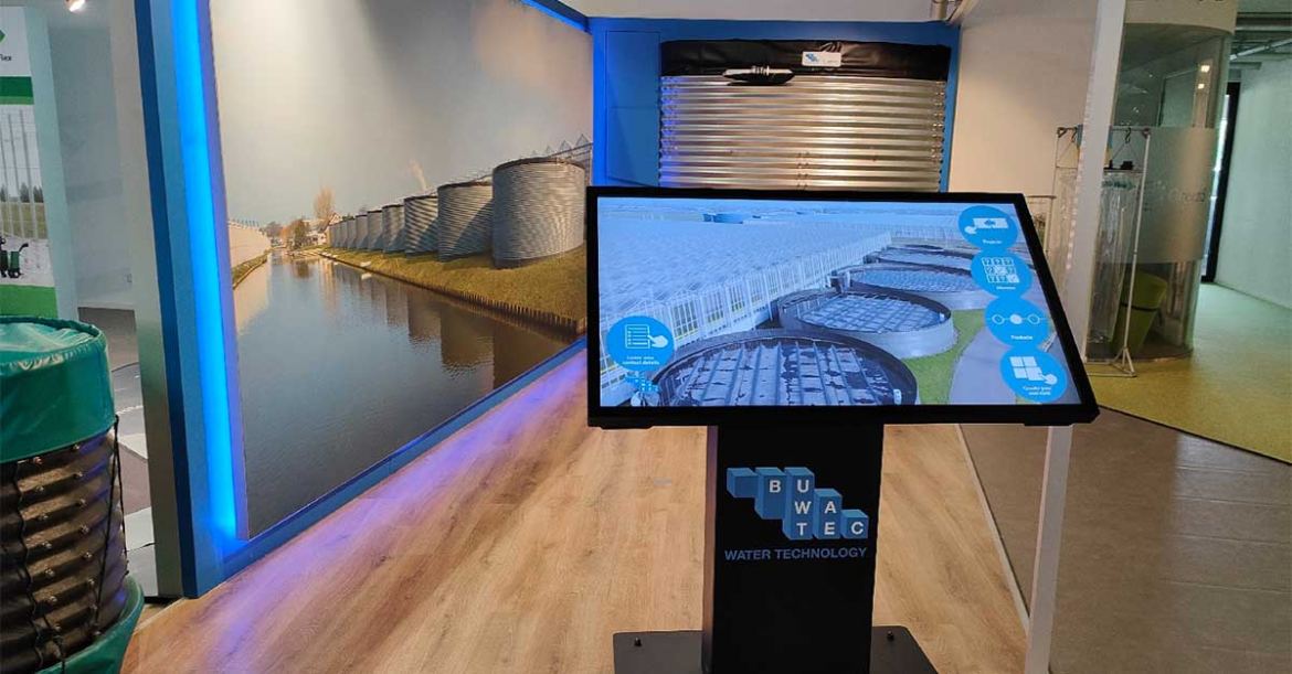 Su sistemi tanıtımı kiosk ile