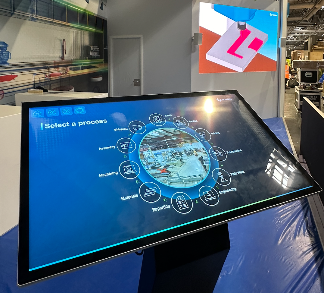 Kiosk screen interactive presentation