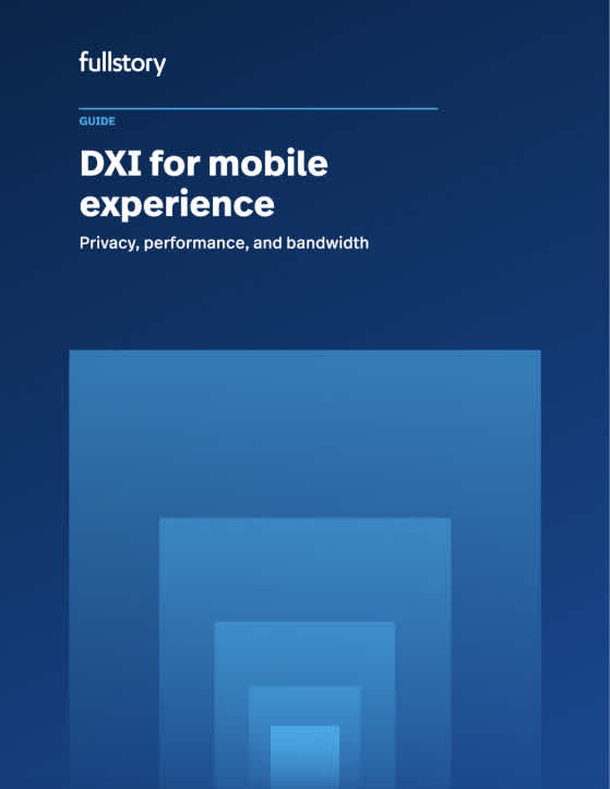 DXI for Mobile Experience: Privacy, Performance, and Bandwidth