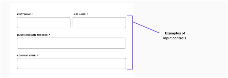 Text fields on FullStory demo page