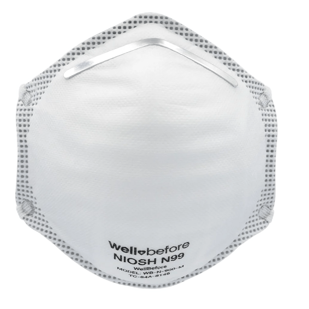 WellBefore WB-N-900 N99 Respirator Front View Mask Only