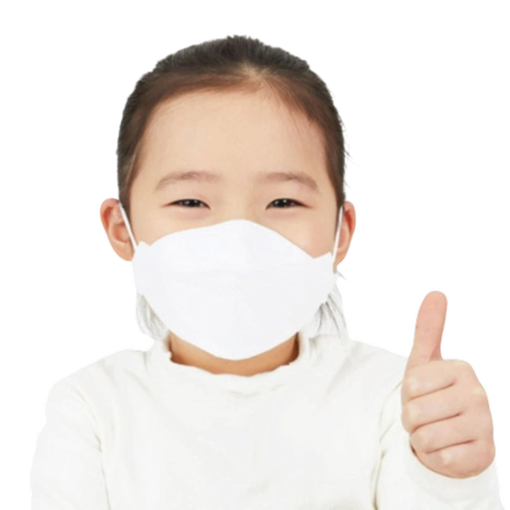 1096473 - Dr. Puri - Kids 3D Boat Shape KF94 Masks White