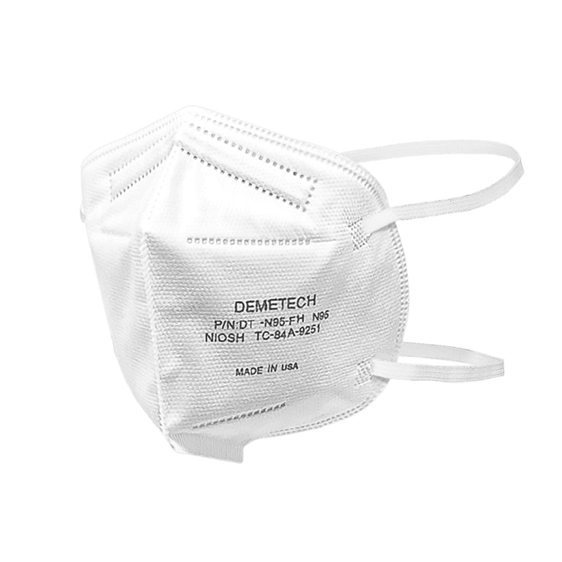 1096246 - Demetech - Flat Fold DT-N95-FH N95 Masks M L, Pack of 20