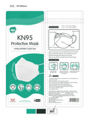 1096675 - Harley - White 3D Flat Fold KN95 Masks M L