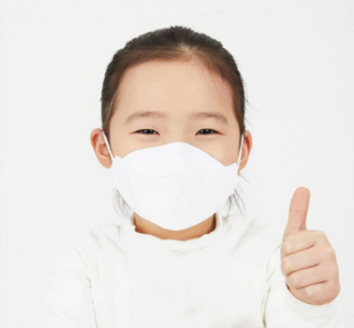 Kids Boat Shaped KF94 Mask - White - Dr. Puri Mask