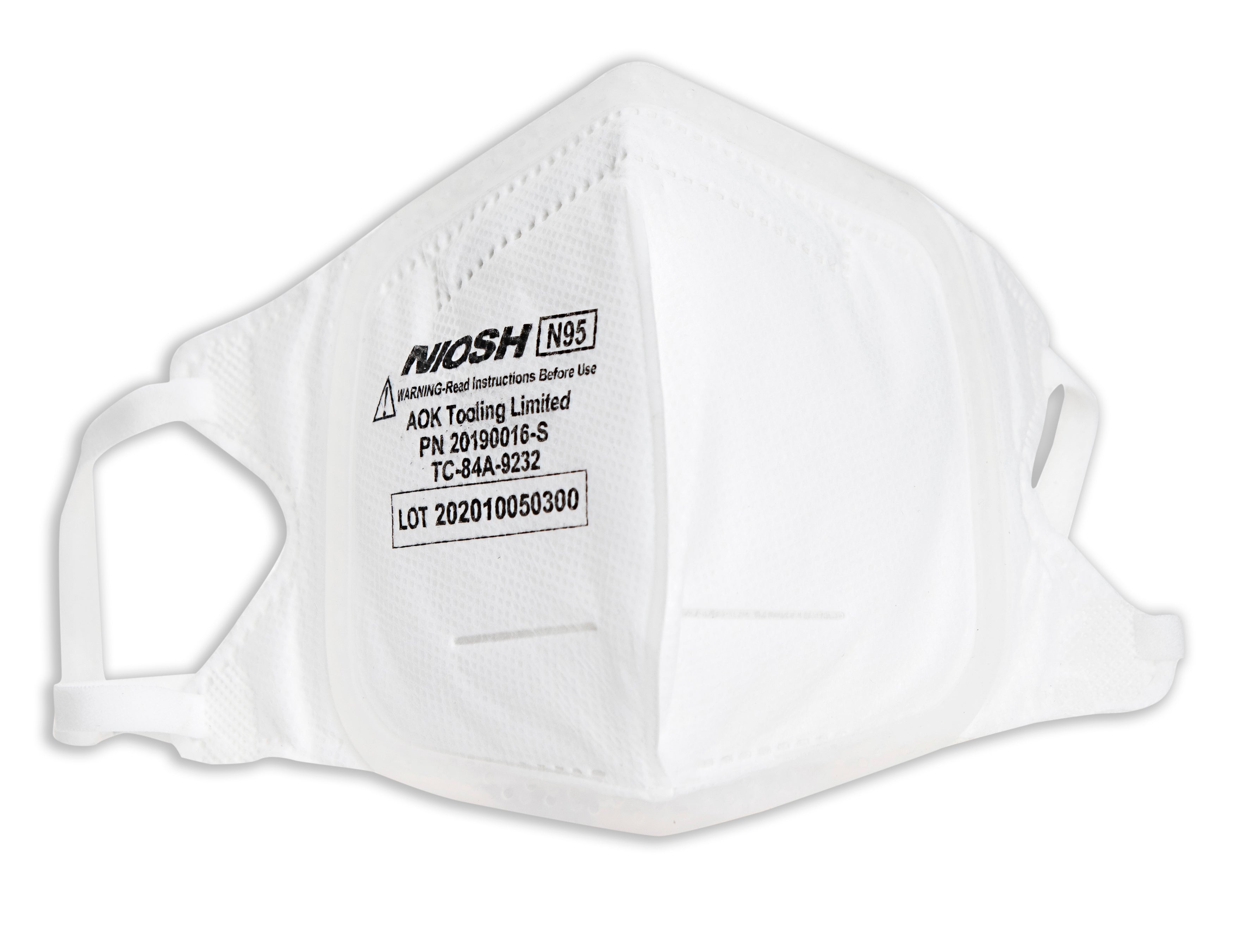 1096570 - AOK Tooling - Flat Fold 1608 N95 Masks - S, XL