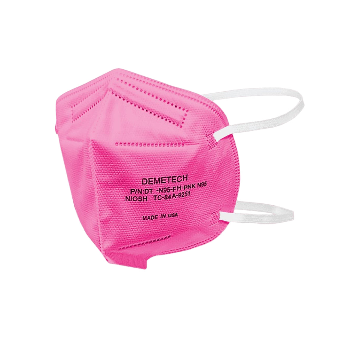 1096484 - Demetech - Flat Fold DT-N95-FH-PNK N95 Masks M L