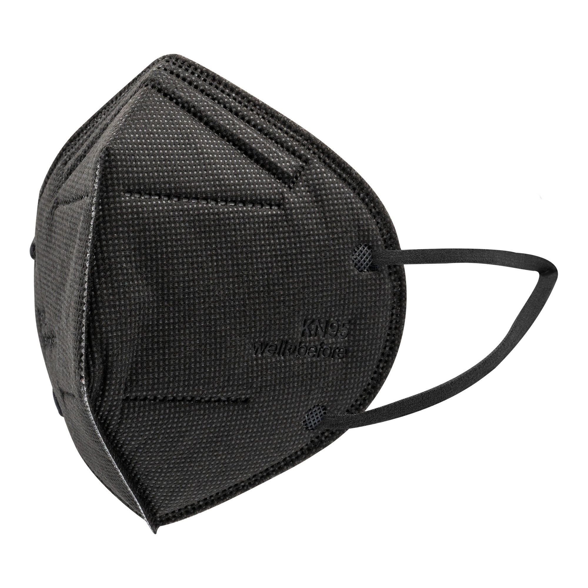 1096578 - WellBefore - Black Flat Fold KN95 Mask M L