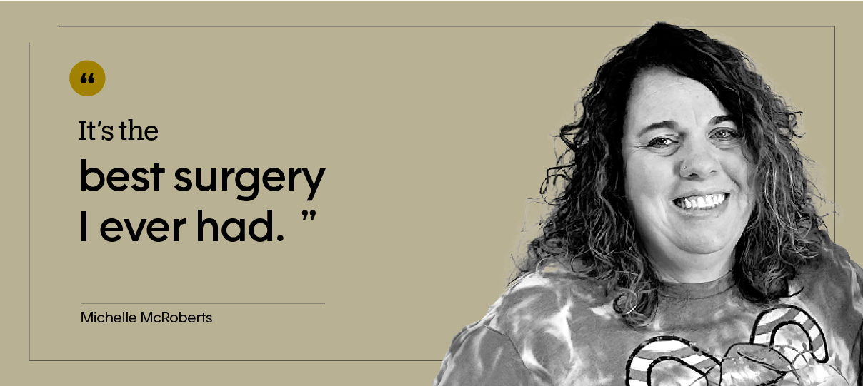 Michelle McRoberts is pictured in a headshot.