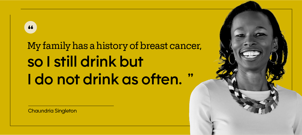 Chaundria Sington in her kitchen.