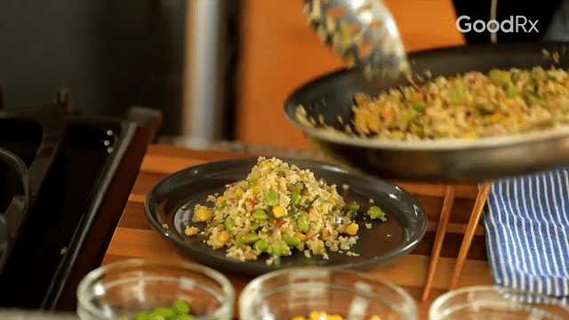 To serve, garnish with crushed almonds and julienned basil.