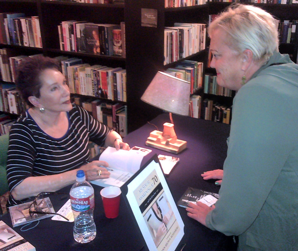 Lynn Brown Rosenberg is pictured at a book signing.