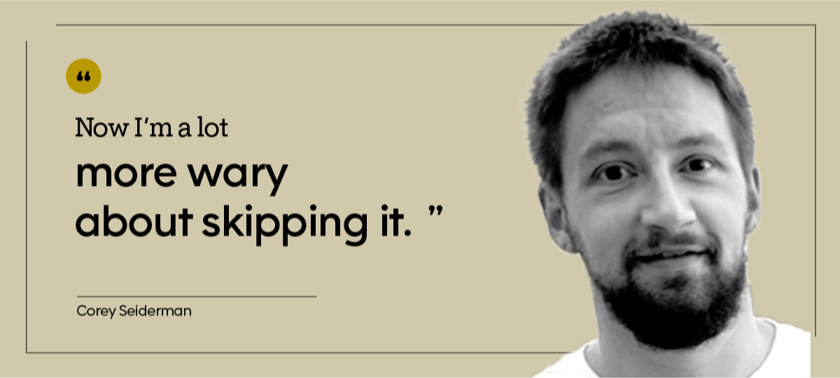 Corey Seiderman is pictured in a headshot.