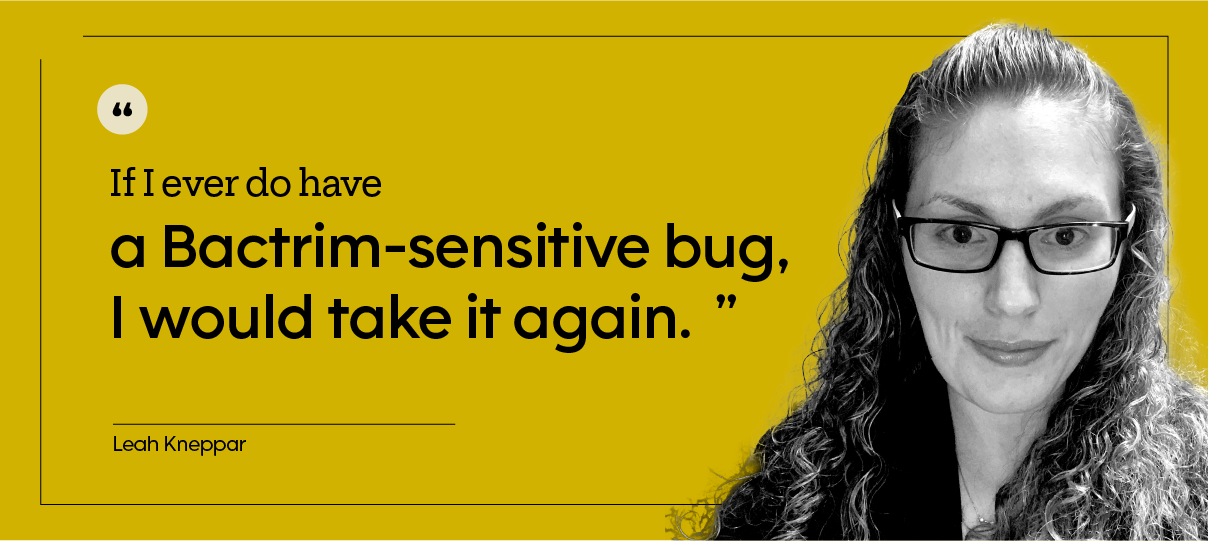 Leah Kneppar is pictured, indoors.