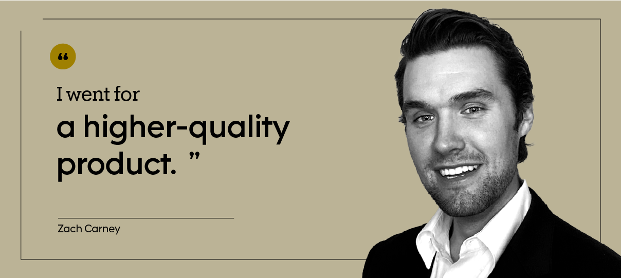 Zach Carney is pictured in a headshot.