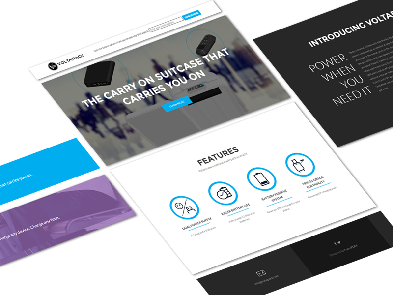 Voltapack: Launch-Ready Website for a Hardware Startup