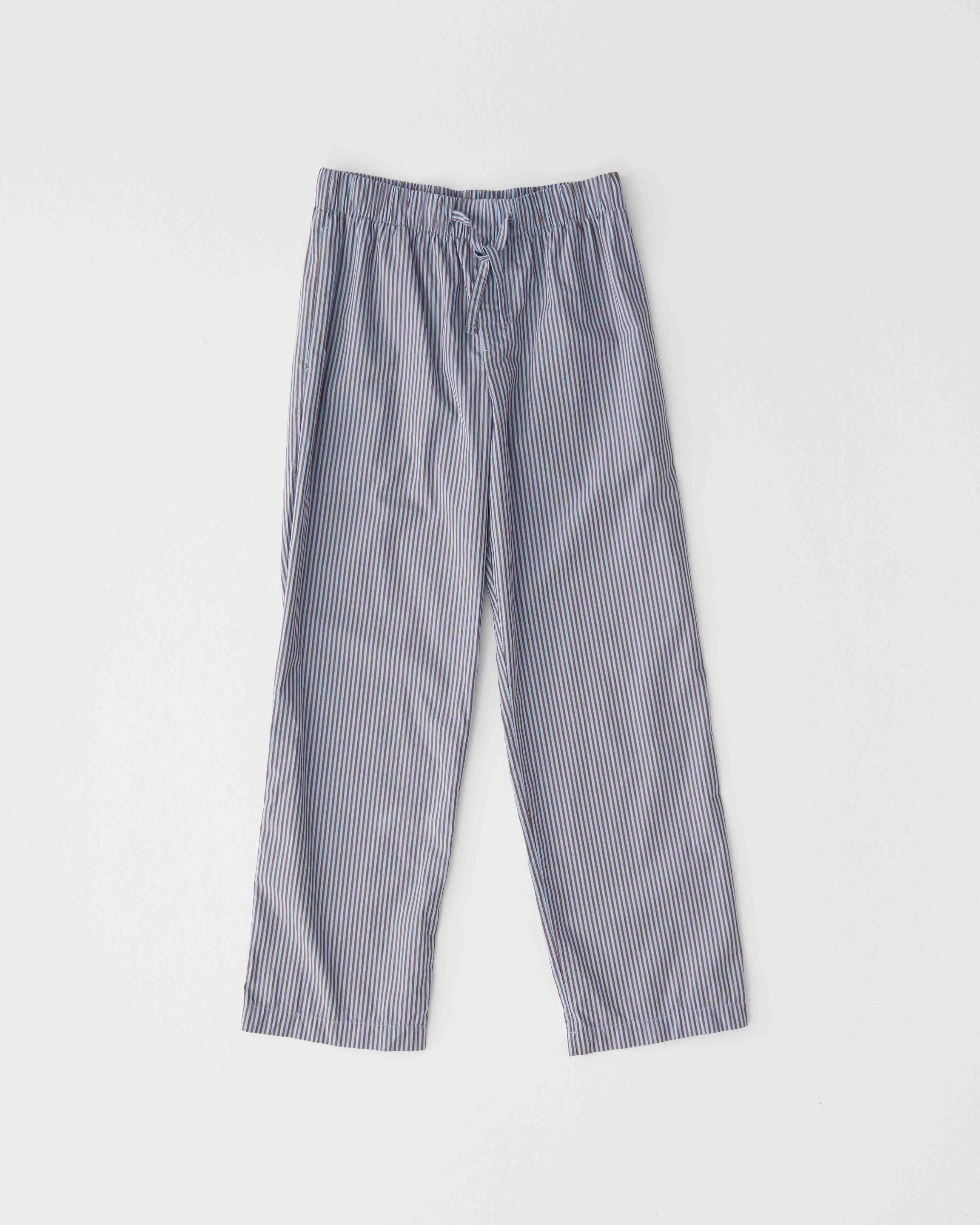 Poplin Pyjamas Pants - Brown Blue