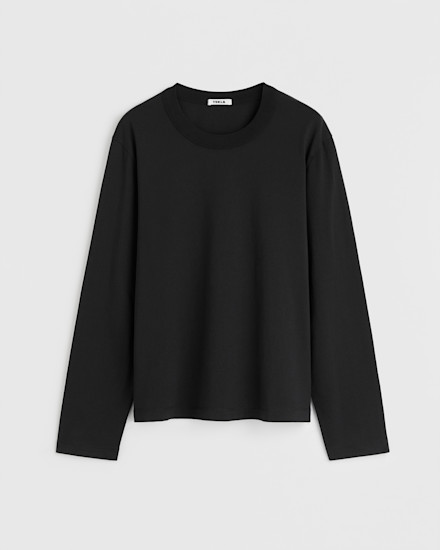 Tekla Fabrics Women's long-sleeved t-shirt - Black