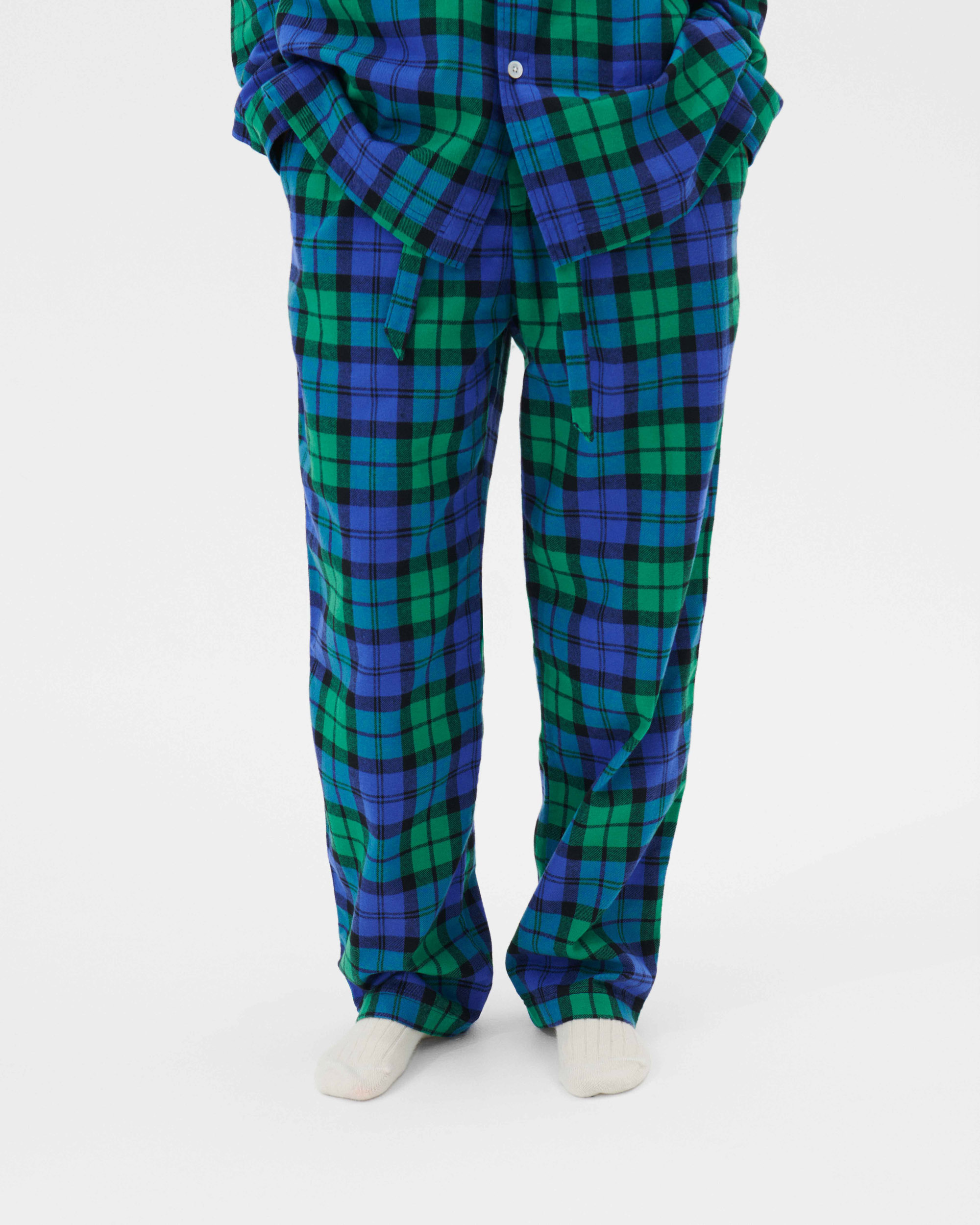 Blue and green plaid pajamas new arrivals