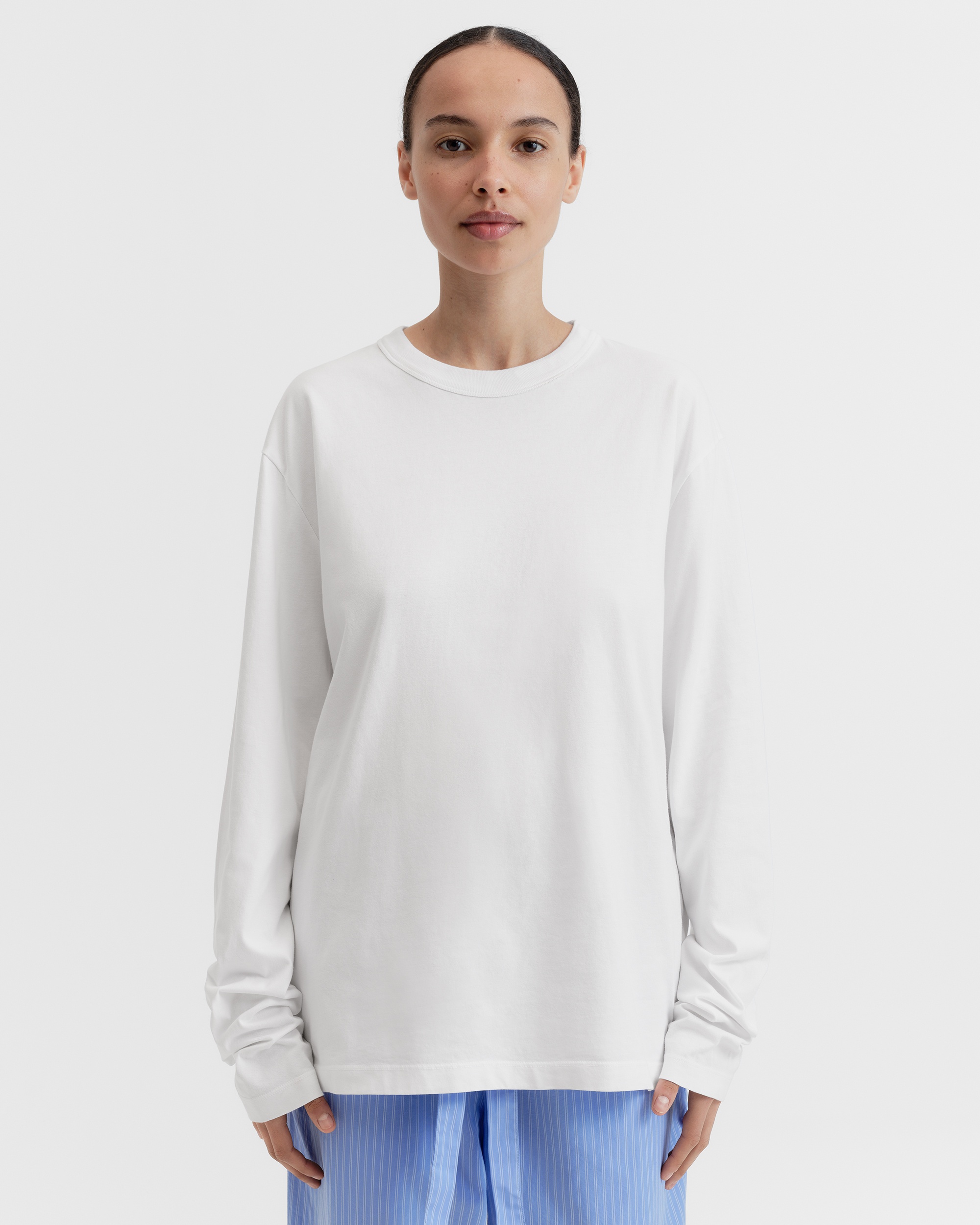 【美品】TEKLAテクラLong Sleeve Sleeping T-shirt Tekla_Cotton_jersey_Long-