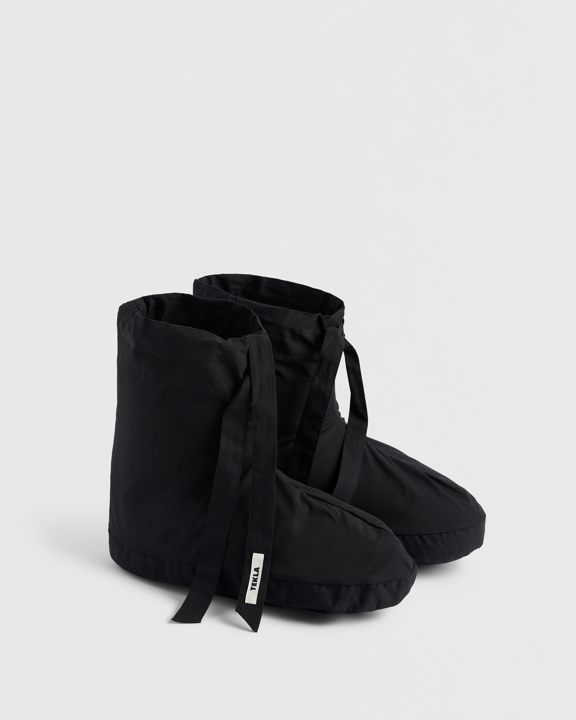 All black down socks