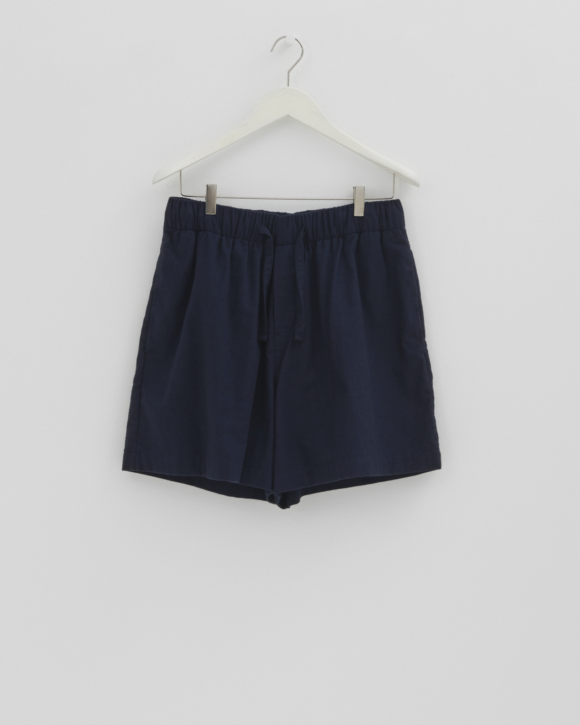 Flannel pyjamas – shorts – Blue Hour | Tekla Fabrics