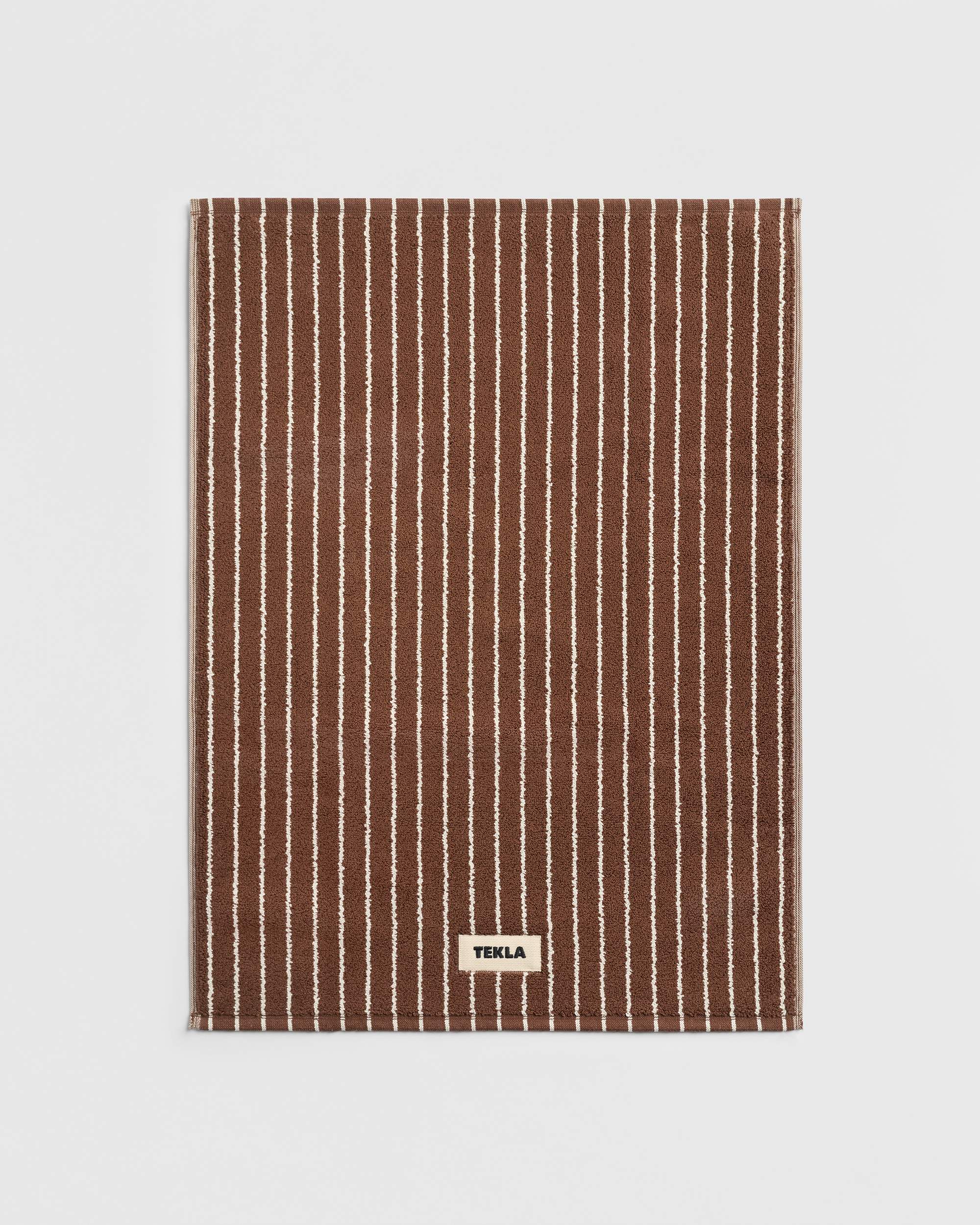 Tekla Fabrics Bath mat - Rust Stripes