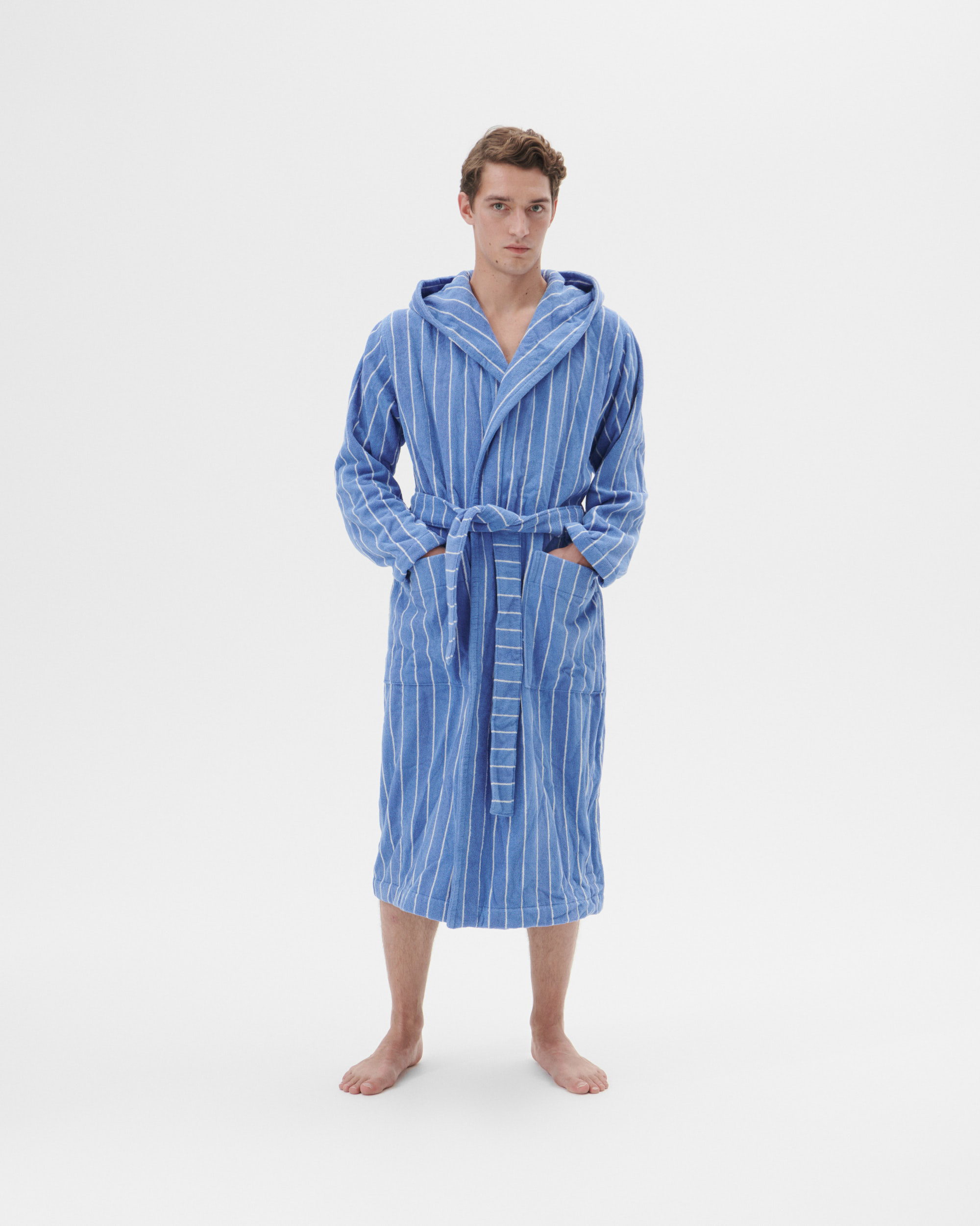 Marseille hooded bathrobe