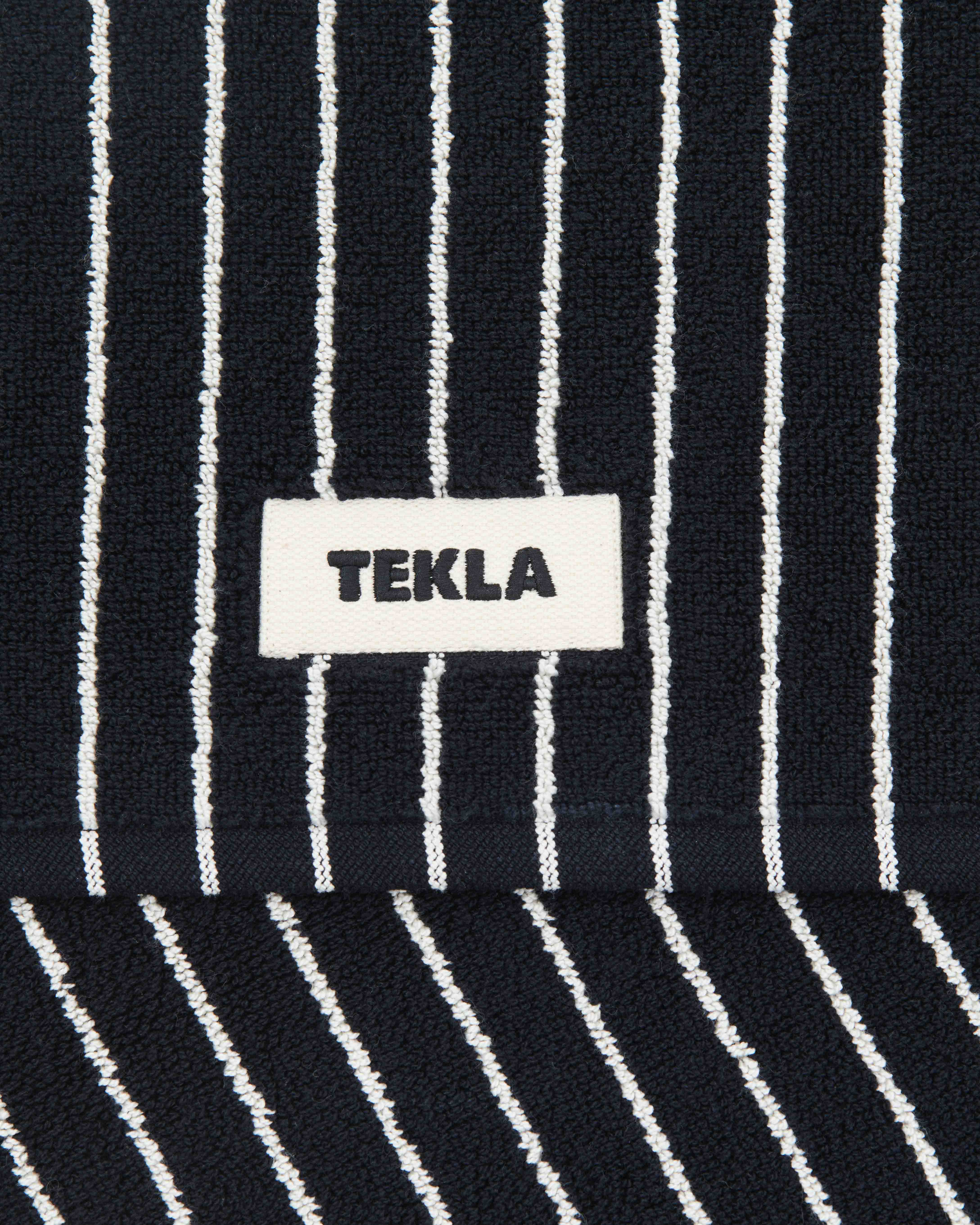 Black Stripes bath mat