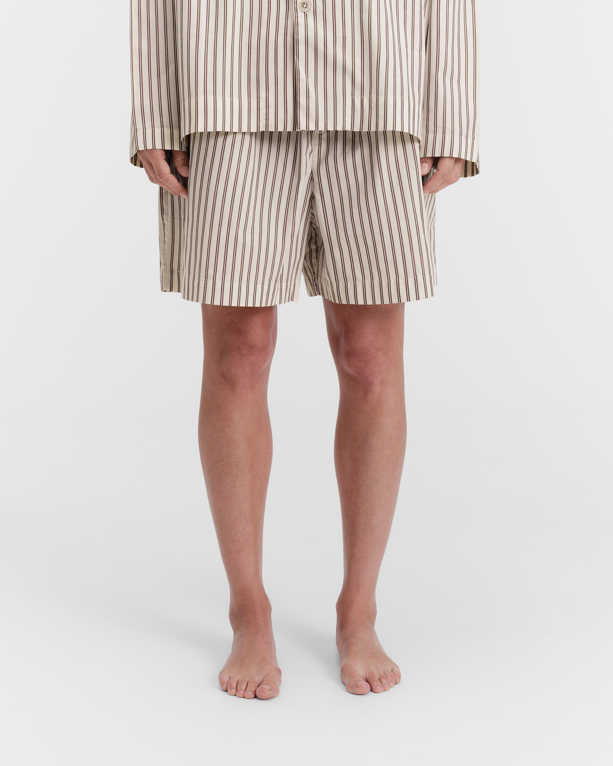 2025新品 Stussy TEKLA POPLIN PYJAMA SHORTS Stussy Tekla Poplin Pyjama Short Hand Drawn Stripes Men's