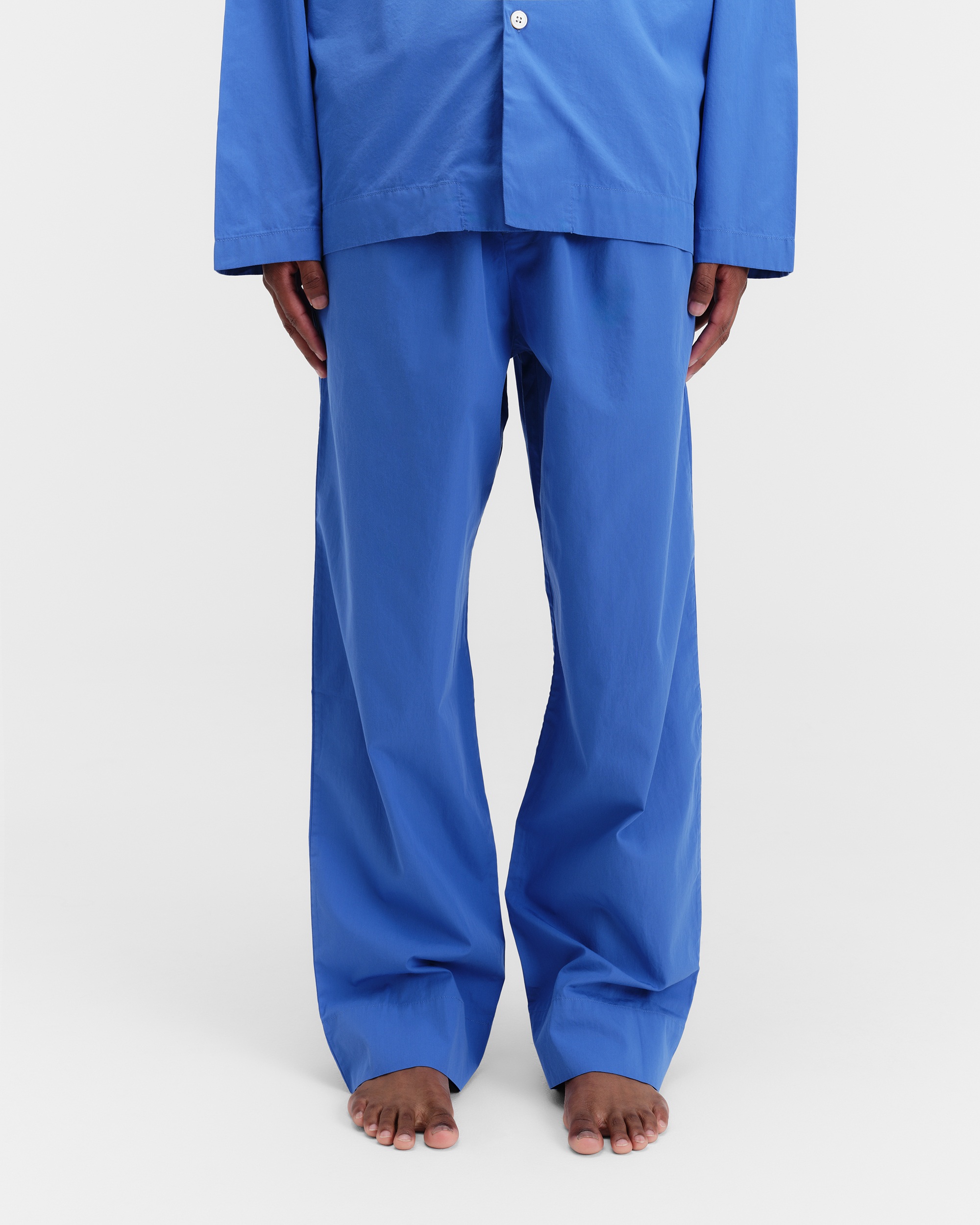 Poplin pyjamas – pants – Cornflower Blue | Tekla Fabrics