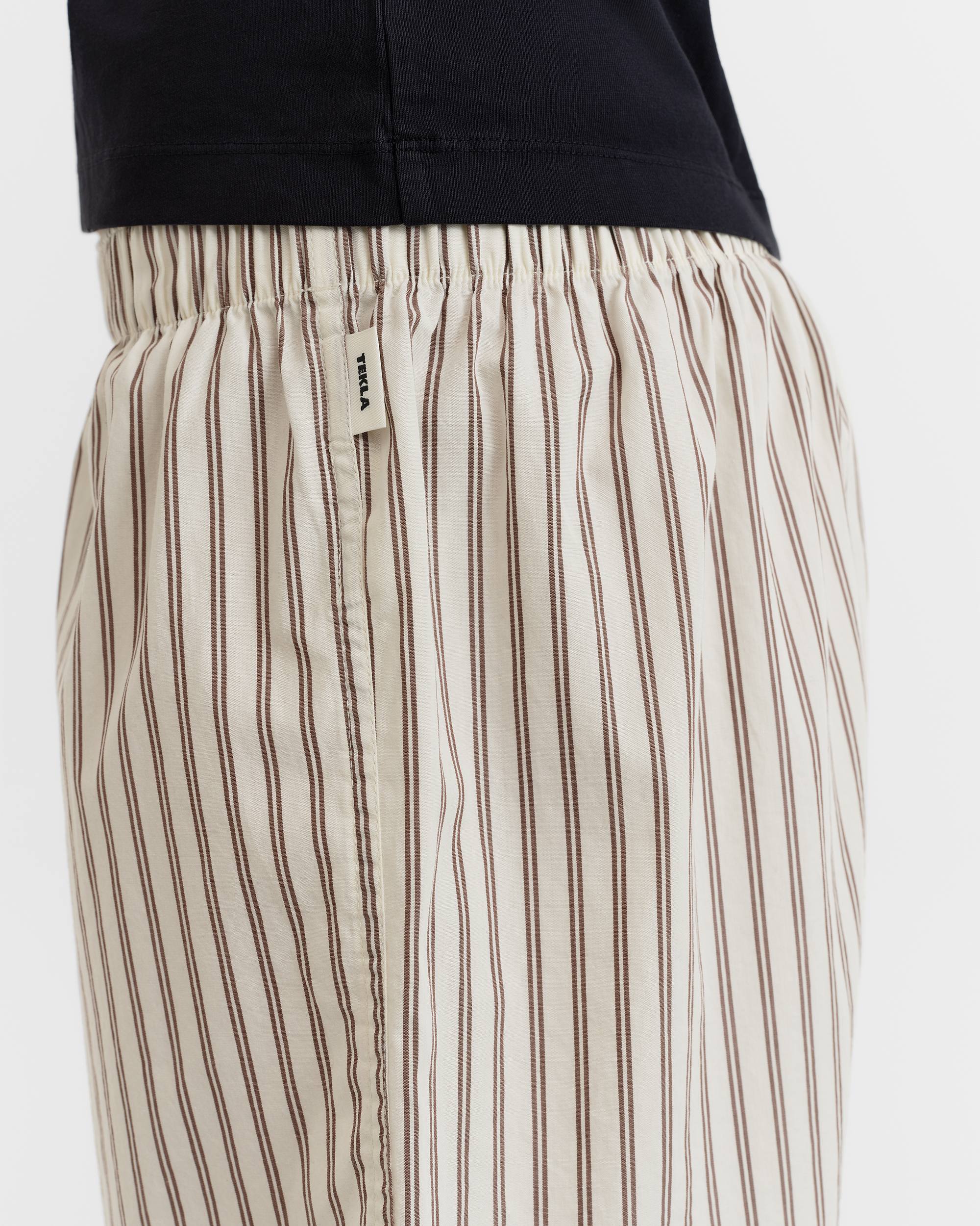 パンツ AURALEE X TEKLA Boxer shorts Boxer Shorts – Light Moss Stripes | Tekla Fabrics