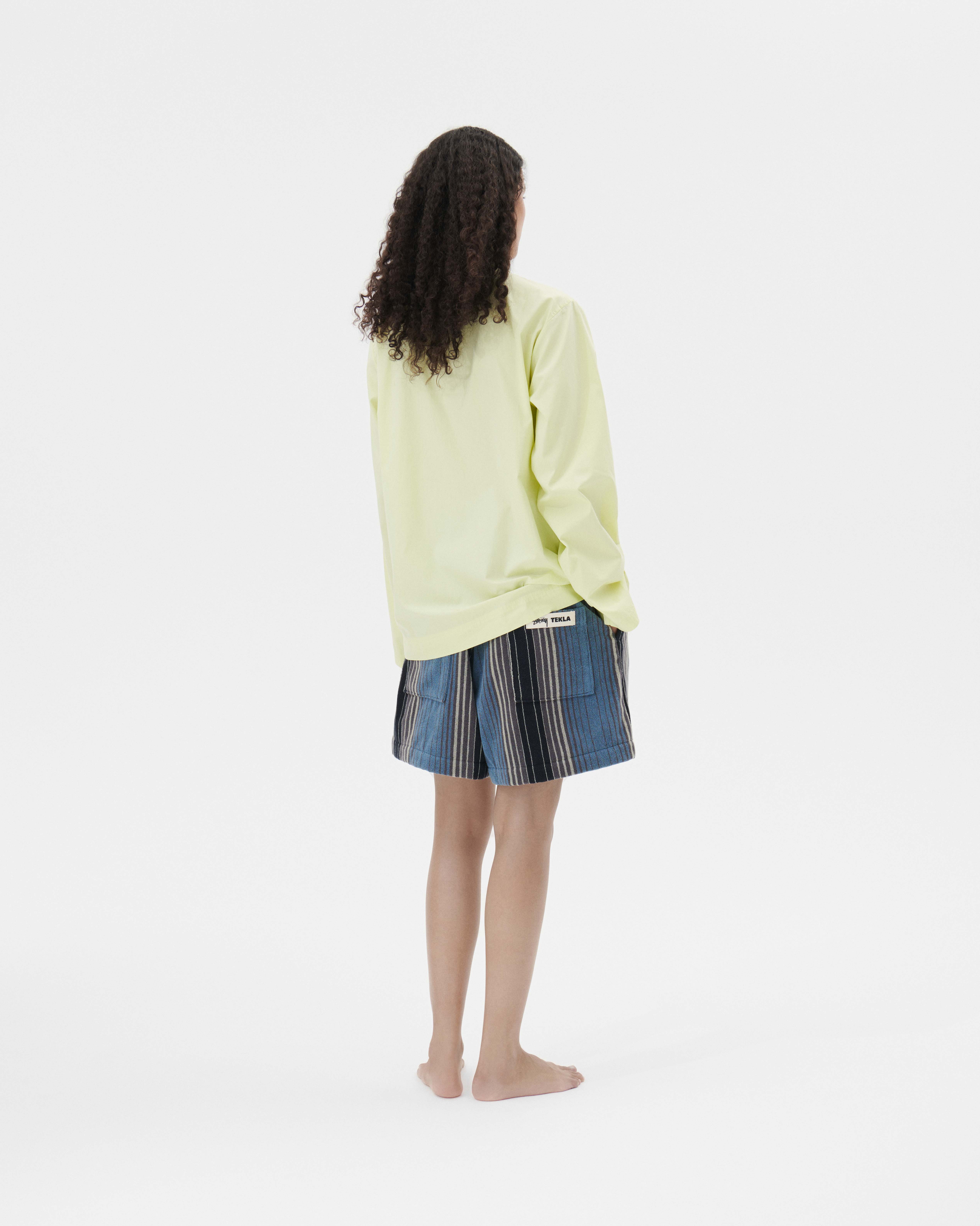 Stüssy / Tekla terry shorts – Multi Stripes | Tekla Fabrics