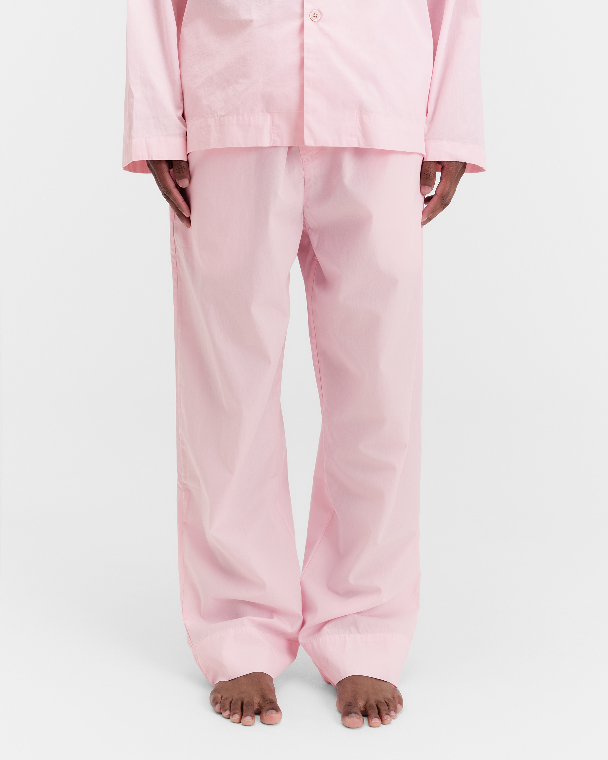 Poplin pyjamas – pants – Soft Pink | Tekla Fabrics