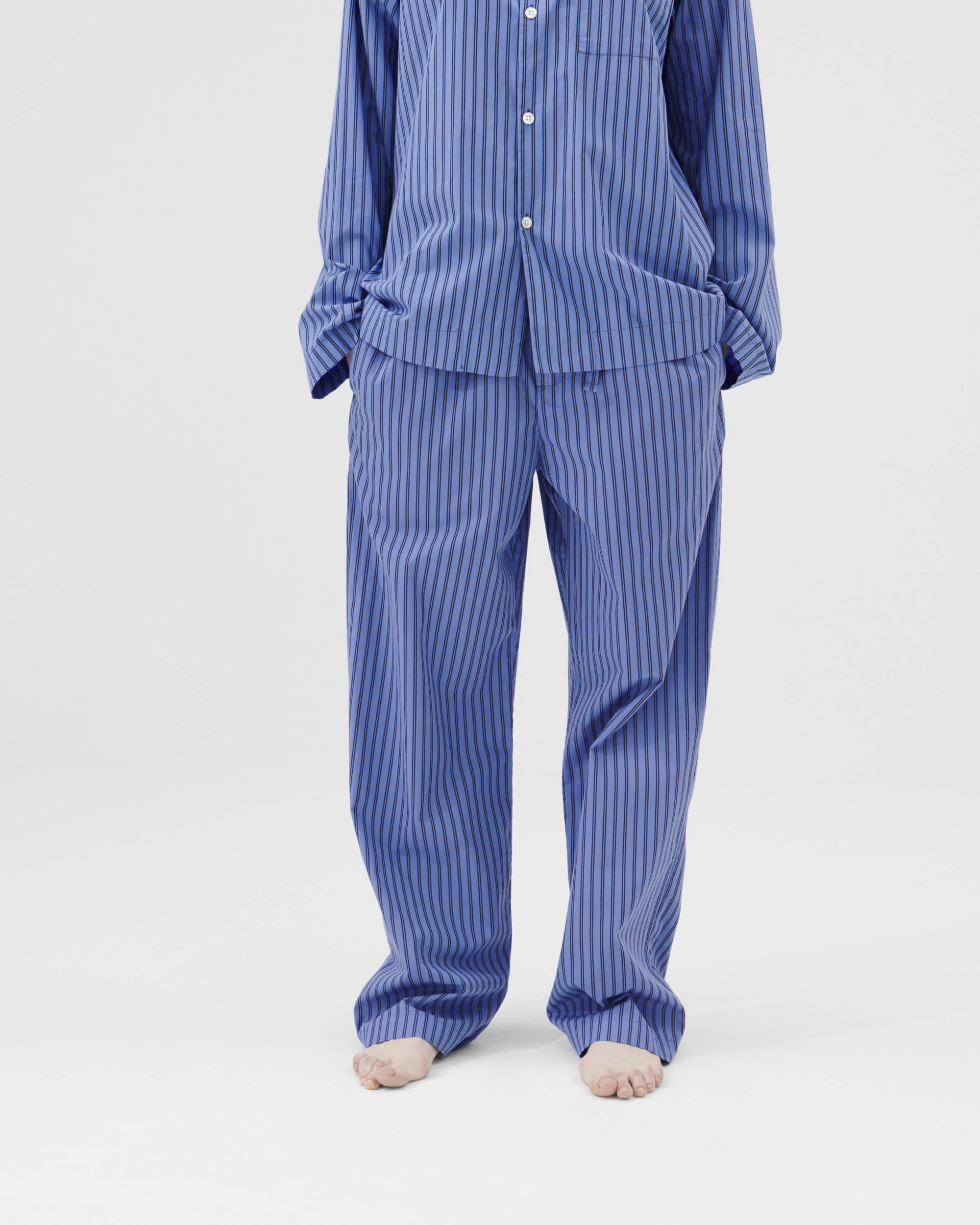 Poplin pyjamas – pants – Purple Pink | Tekla Fabrics