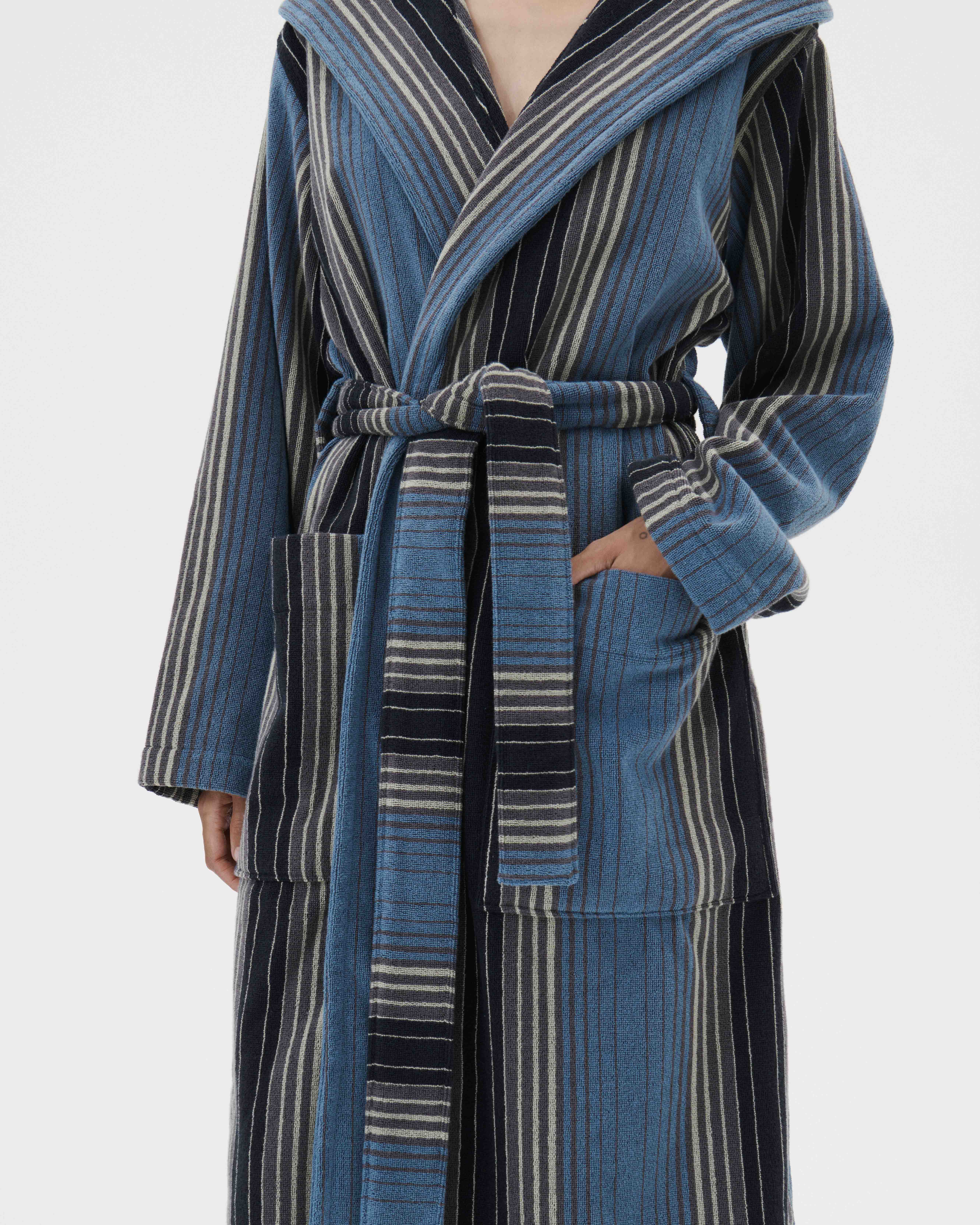 Stüssy / Tekla bathrobes – Multi Stripes | Tekla Fabrics