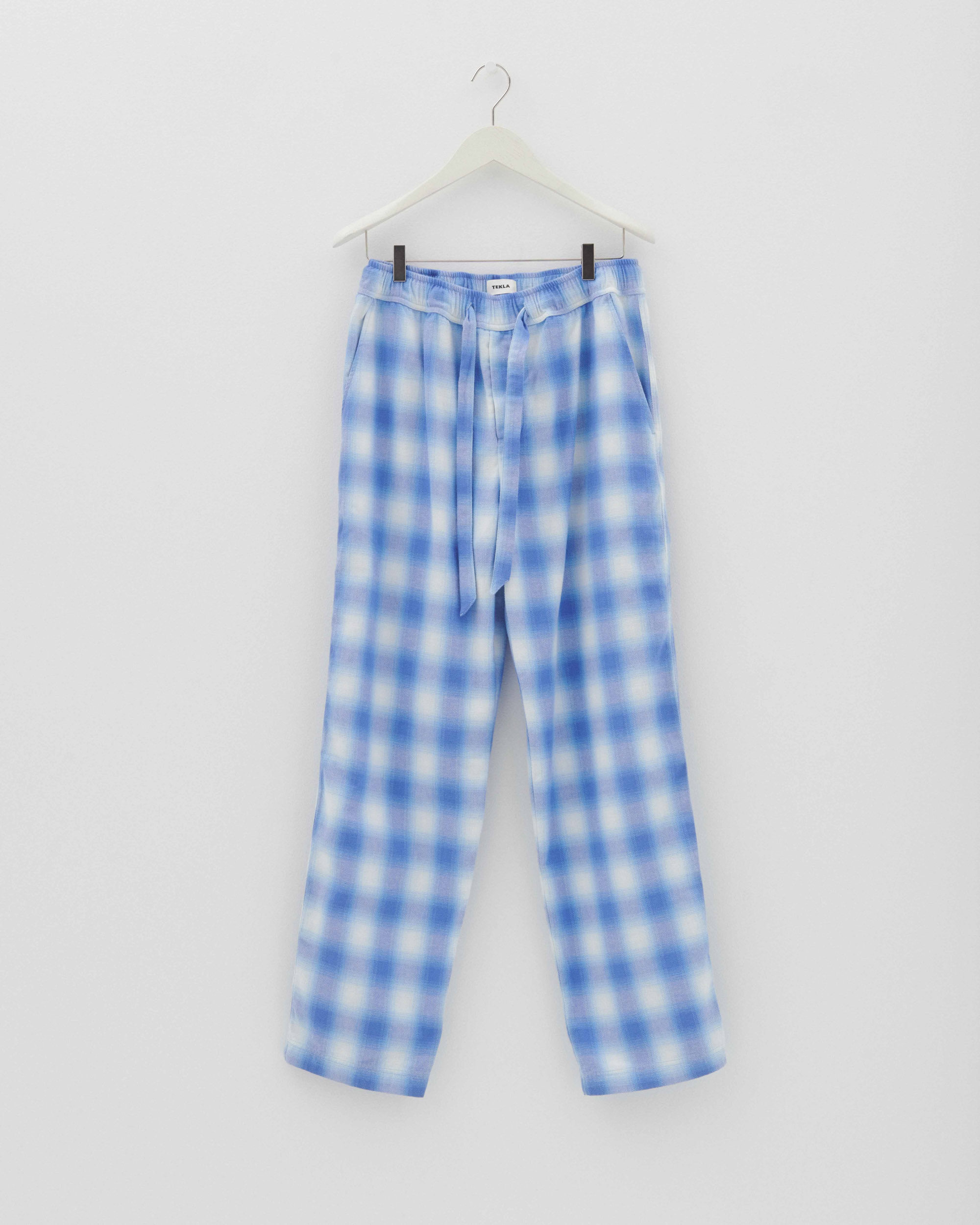 Flannel loungewear – pants – Light Blue Plaid