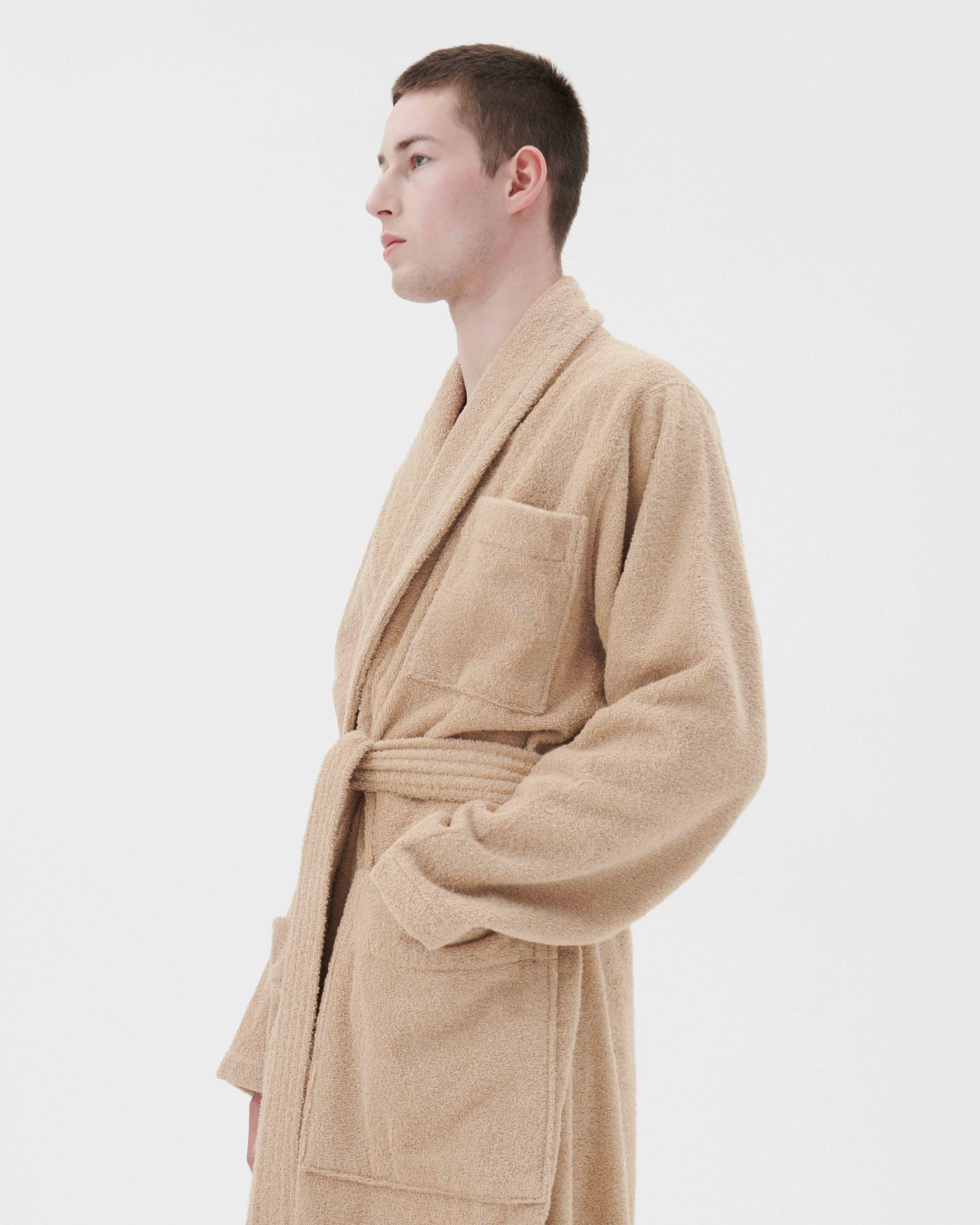 Male - Classic Bathrobe - Solid - Sienna