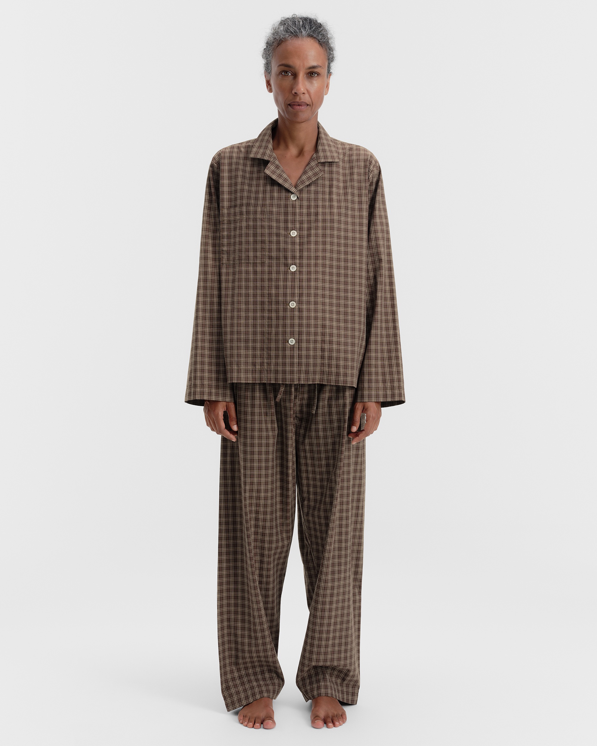 Women's pants - Serra Checks | Tekla Fabrics