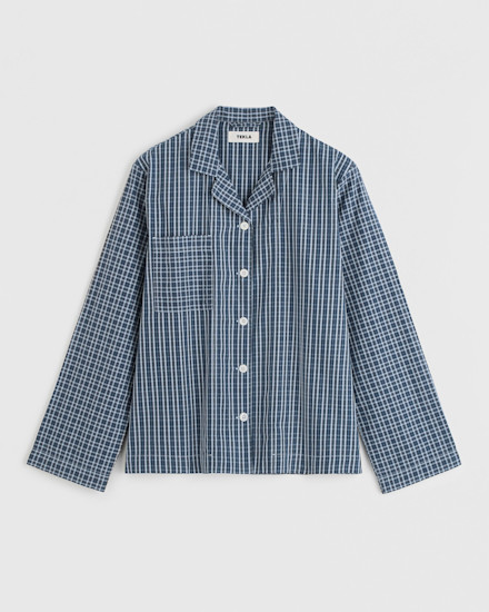 Tekla Fabrics Women's long-sleeved shirt - Lanegan Checks