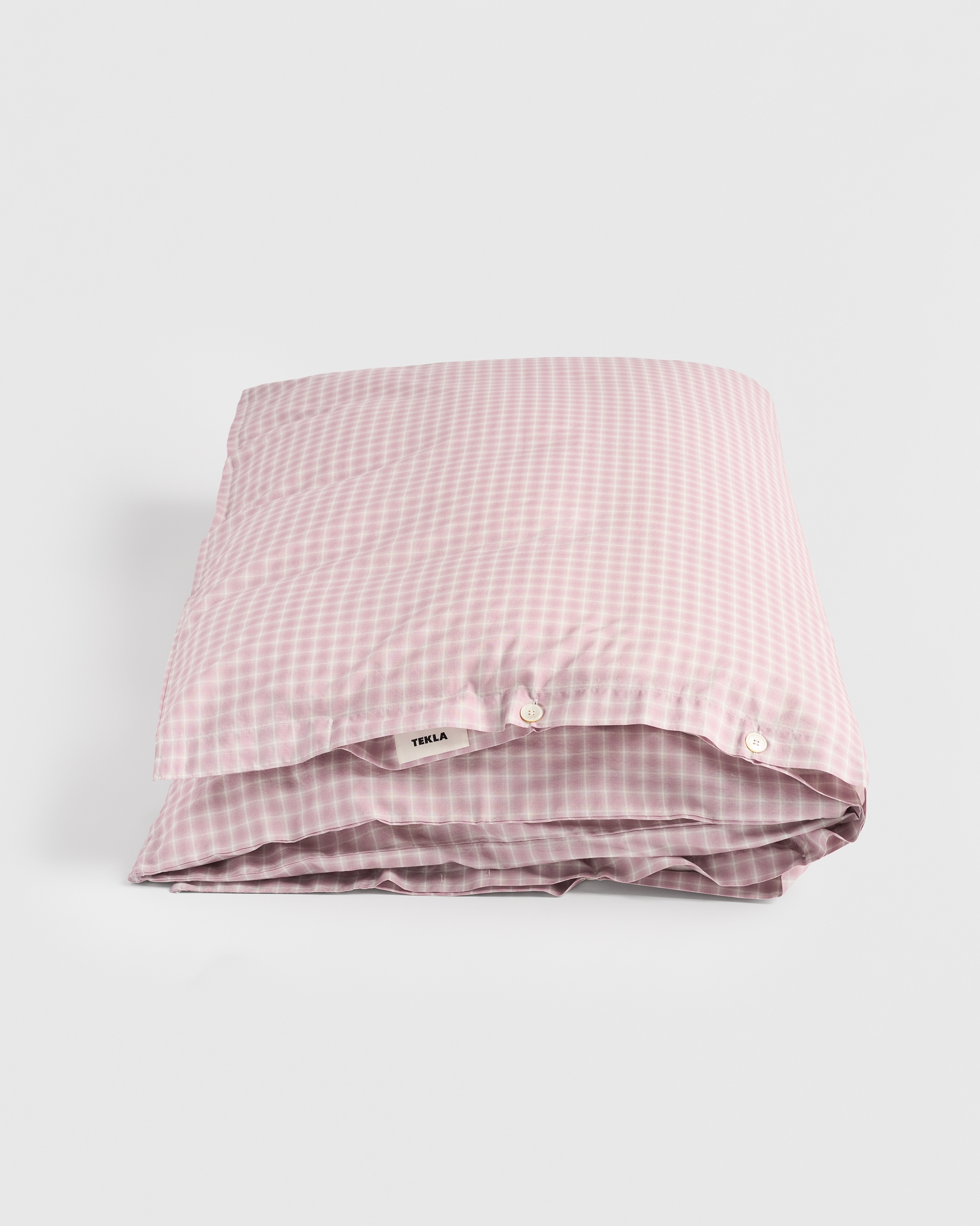 Percale duvet cover - Flint Stripes | Tekla Fabrics