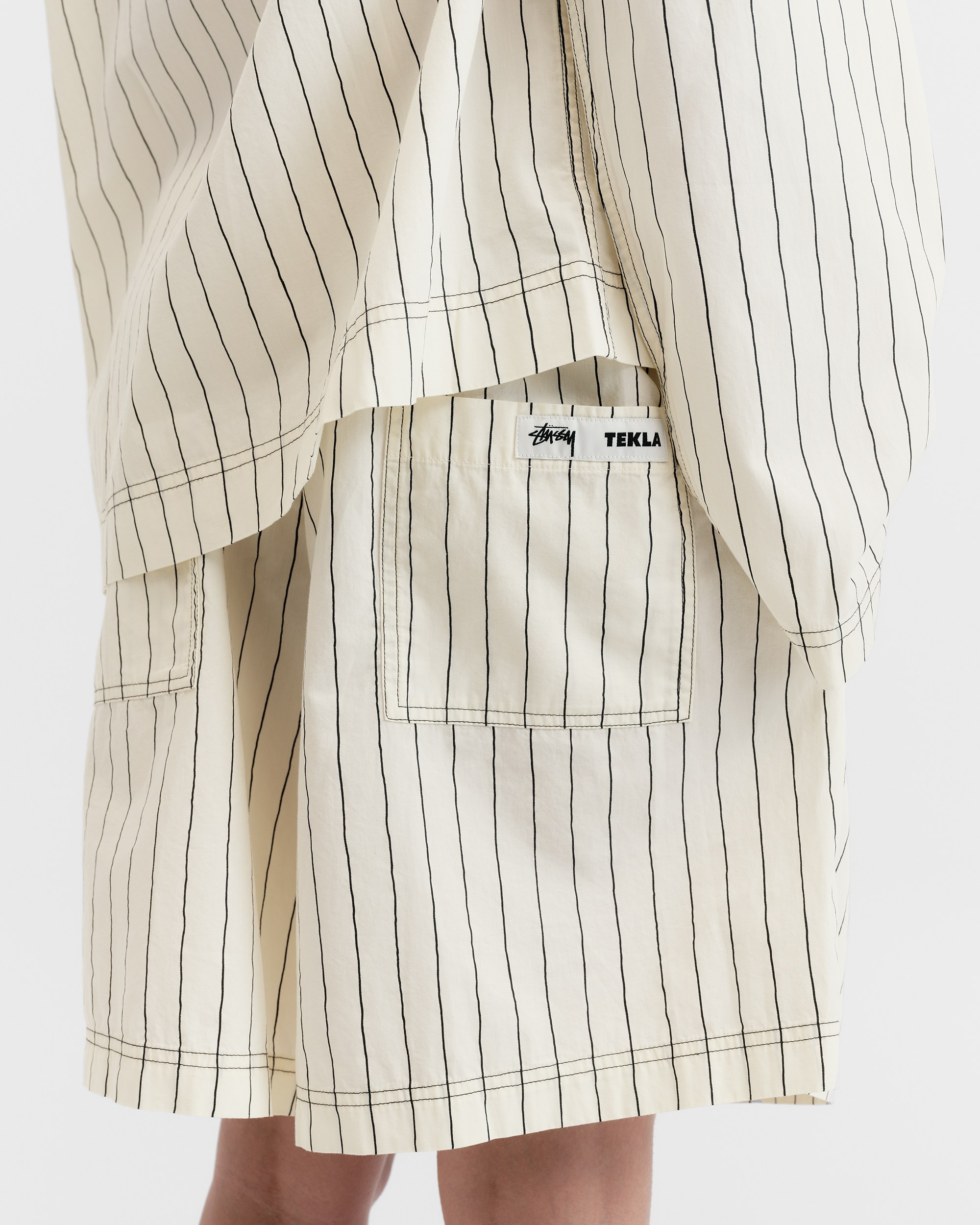 Buy Stussy x Tekla Poplin Pajama Short 'Hand Drawn Stripes