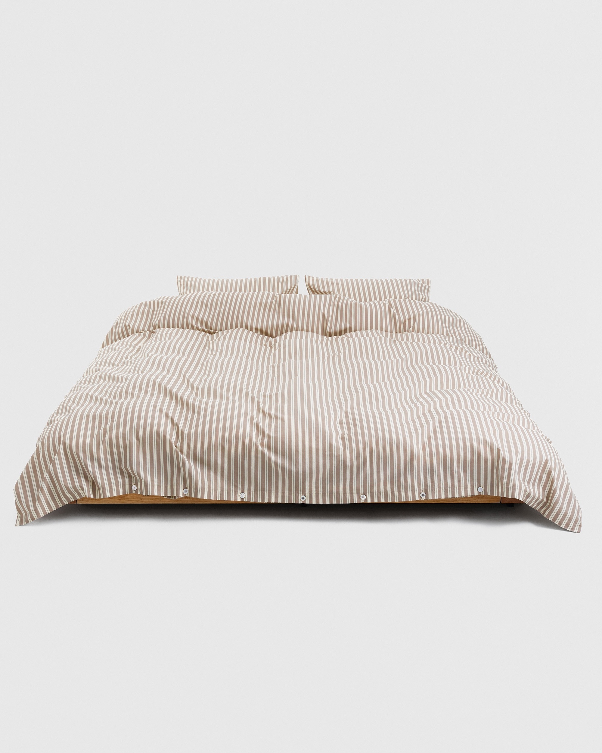 Percale duvet cover - Clay Stripes | Tekla Fabrics