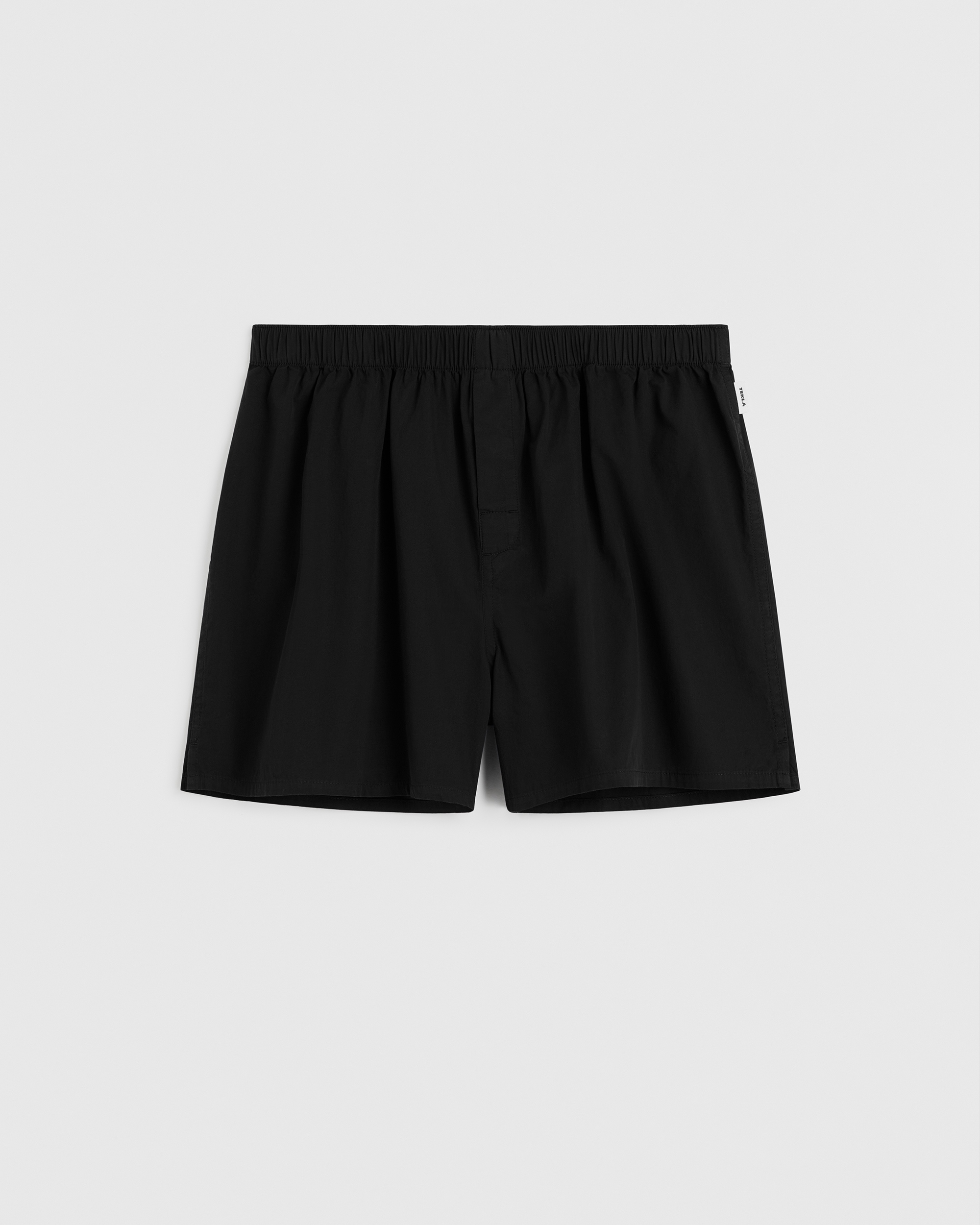 TEKLA flannel shorts テクラ　ショーツ Tekla_Poplin_Boxers_Black_Thum
