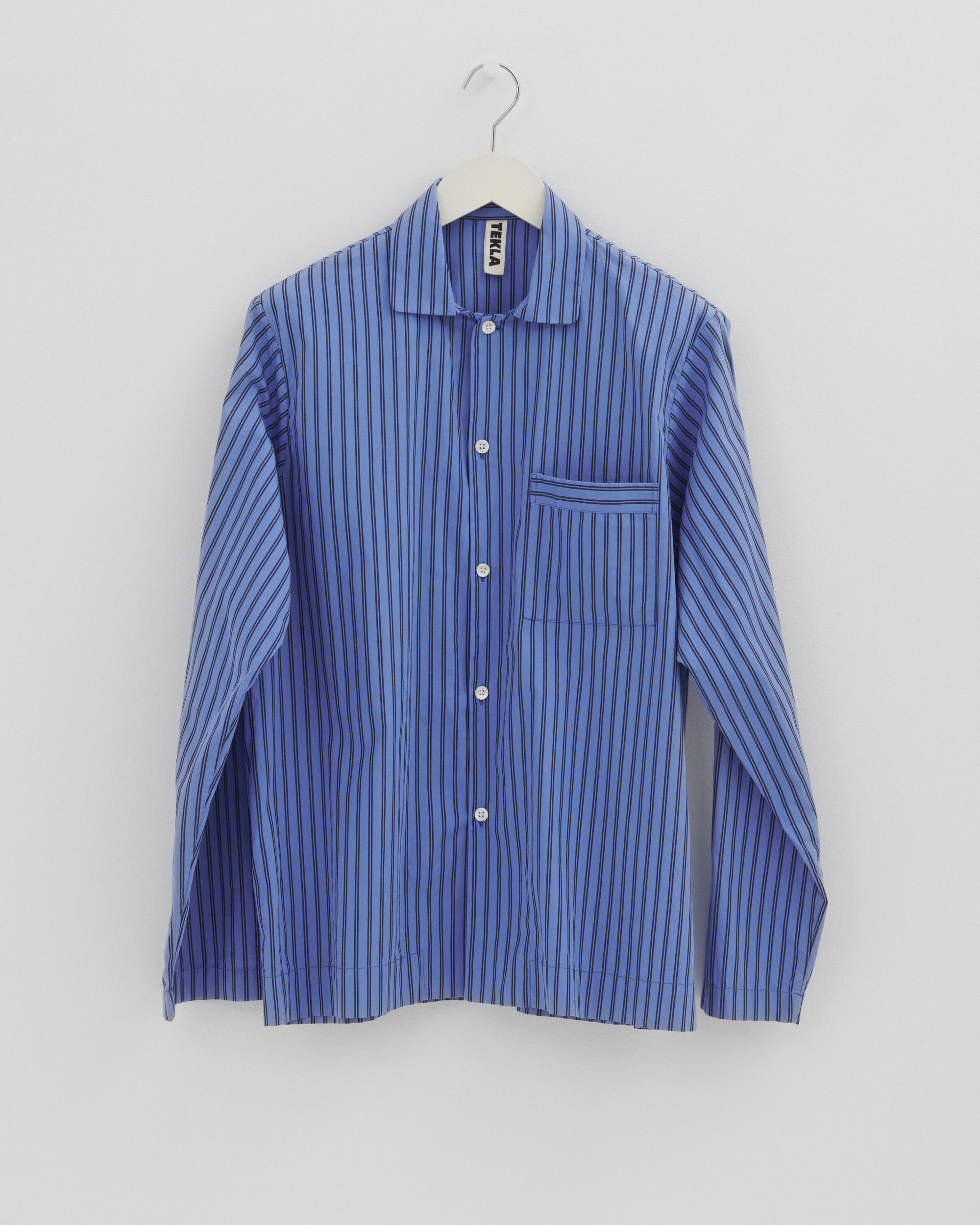 Poplin long-sleeved shirt