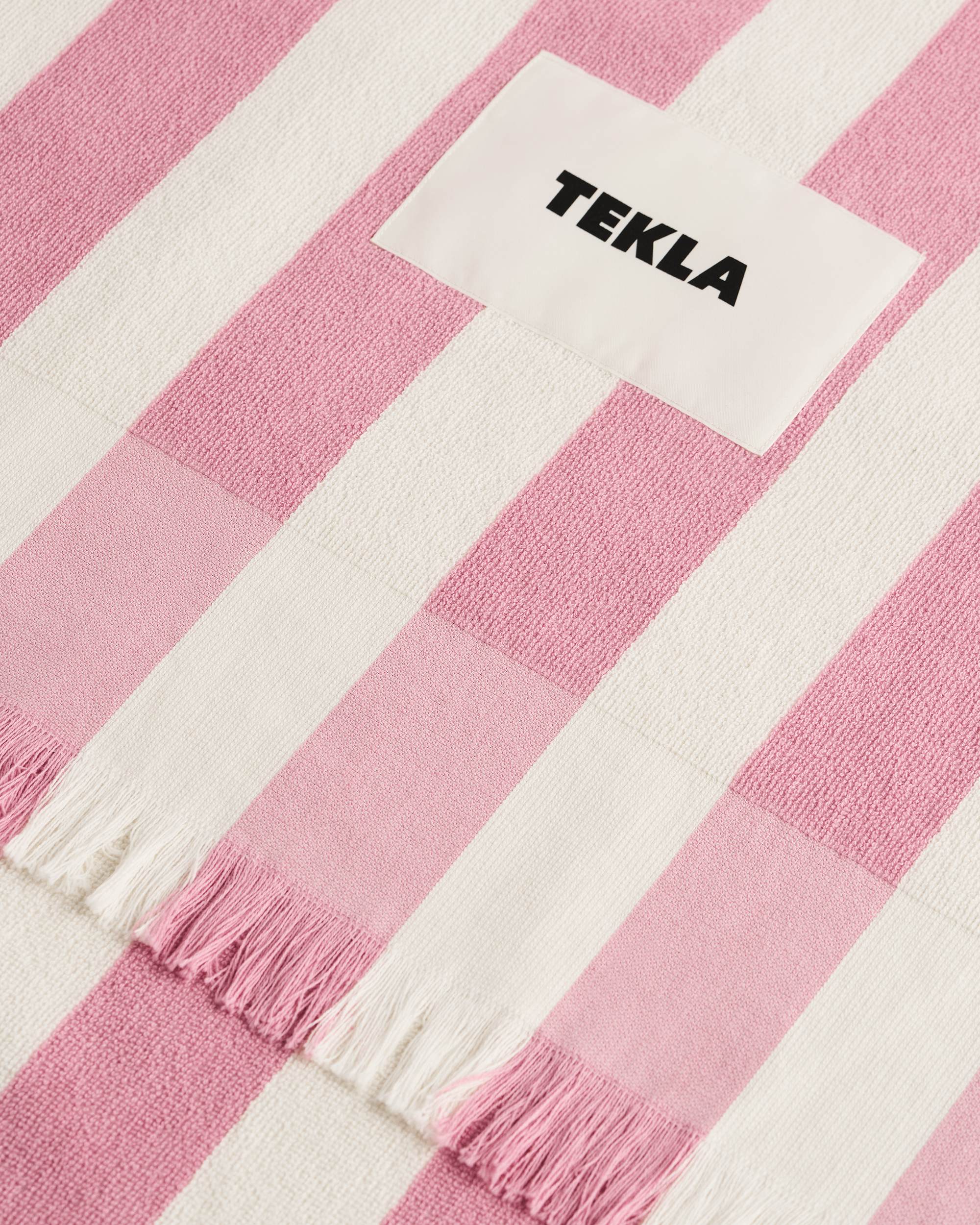 水着・ラッシュガード tekla beach towel Beach Towel – Almond Stripes | Tekla Fabrics